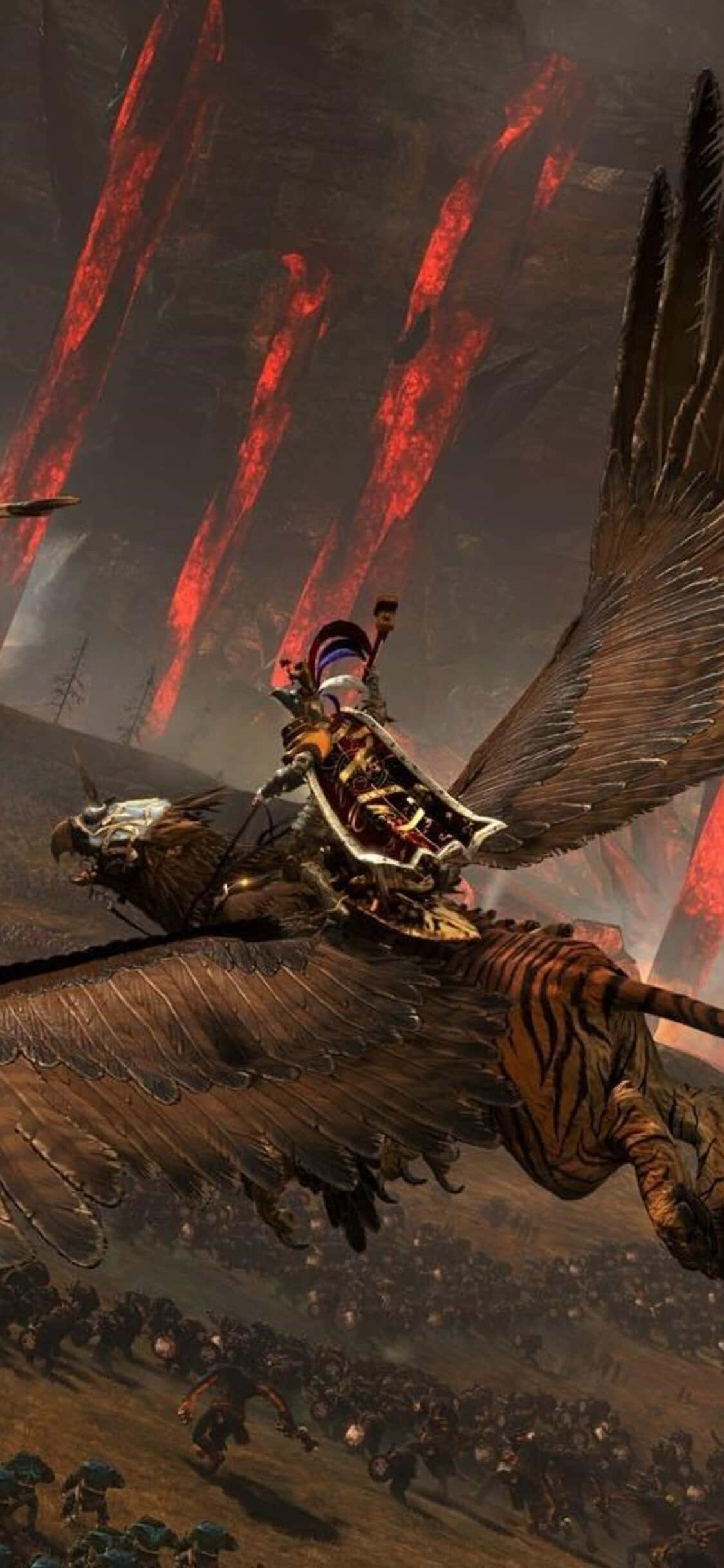 Bumuo ng mga Linya ng Labanan sa Total War: Warhammer sa Iyong iPhone X Wallpaper