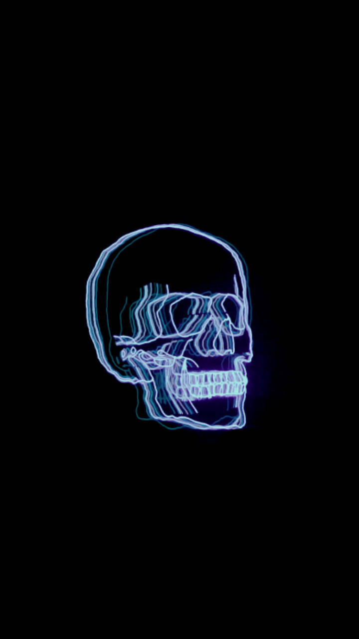 Bungo Neon Aesthetic Dark Blue HD Wallpaper