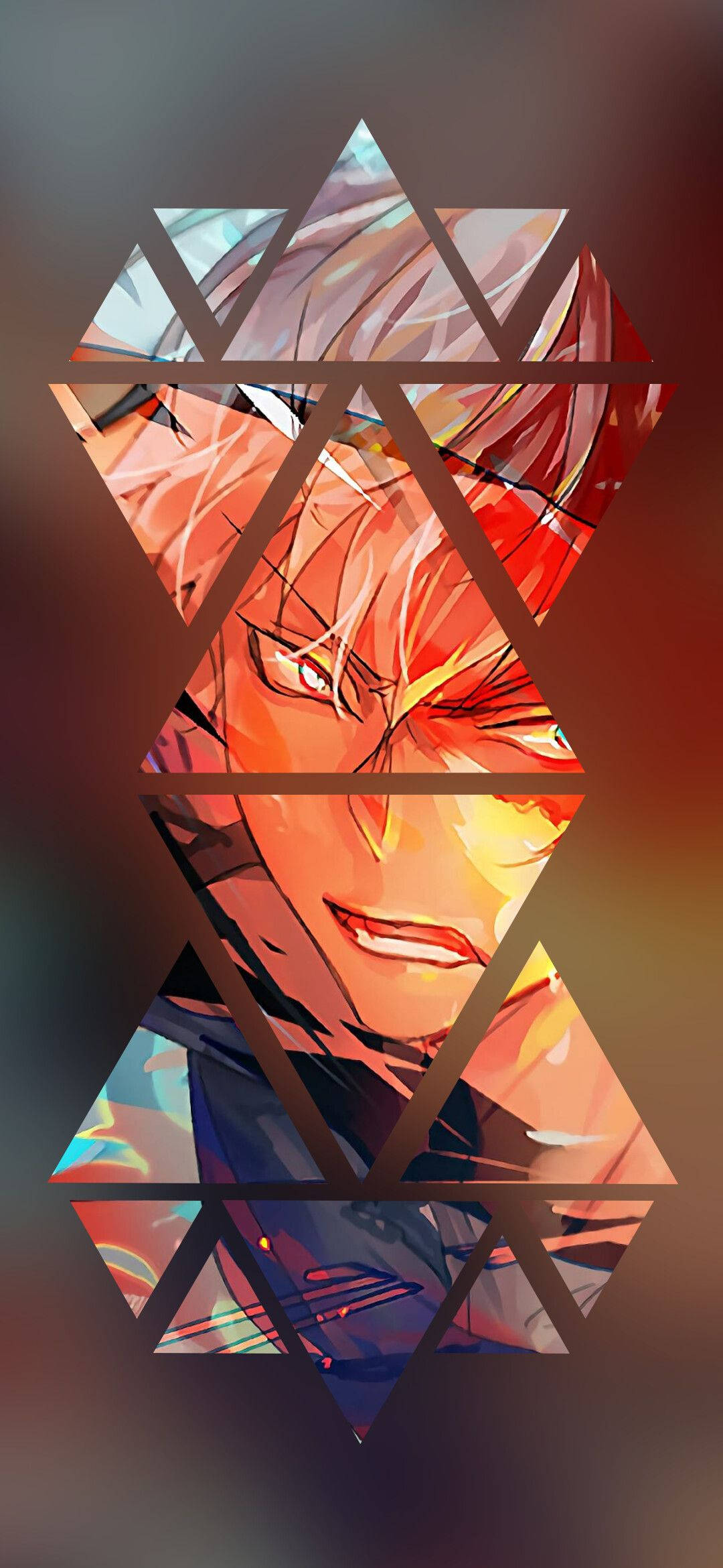 Maliwanag na Pagliliyab: Isang Masining na Paglalarawan ng Sikat na Anime Character - Todoroki Wallpaper
