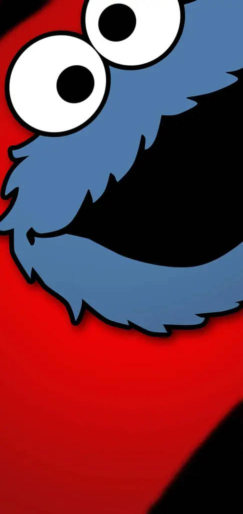 Butas ng Suntok ni Cookie Monster Wallpaper