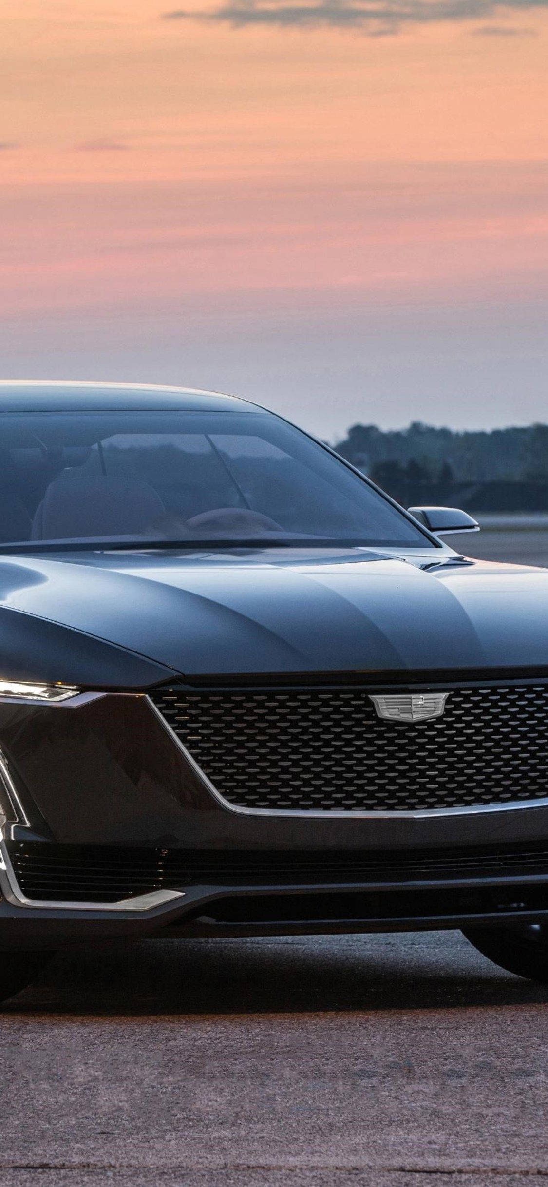 Cadillac sa Paglubog ng Araw Galing sa iPhone Wallpaper
