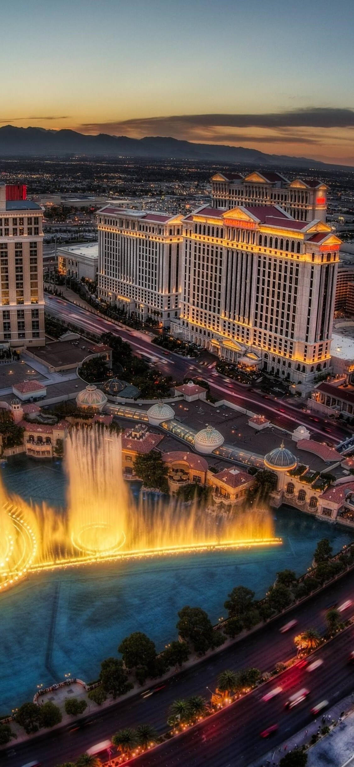 Caesars Palace Tower sa Vegas iPhone Wallpaper