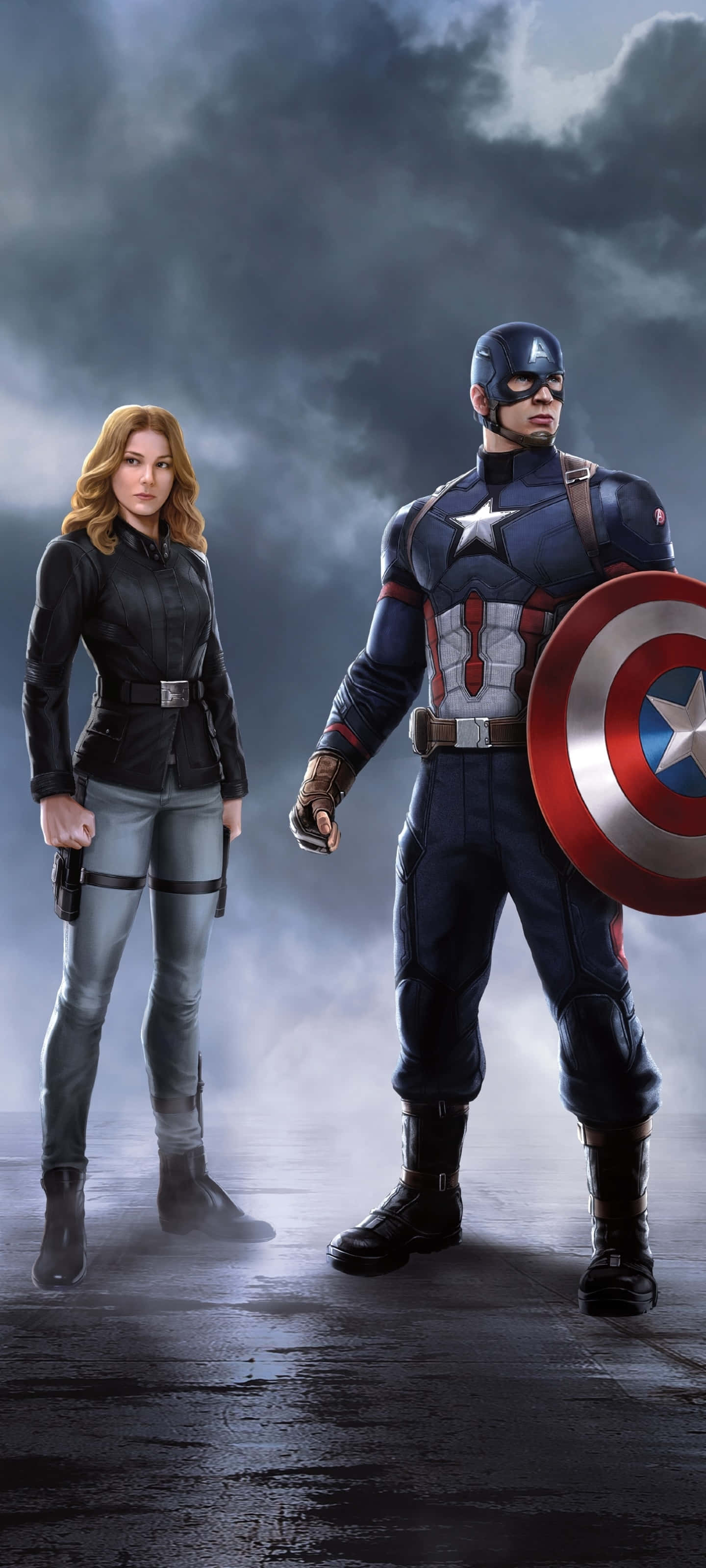 "Captain America ay Sumasalo sa Isang Heroic na Misyon" Wallpaper