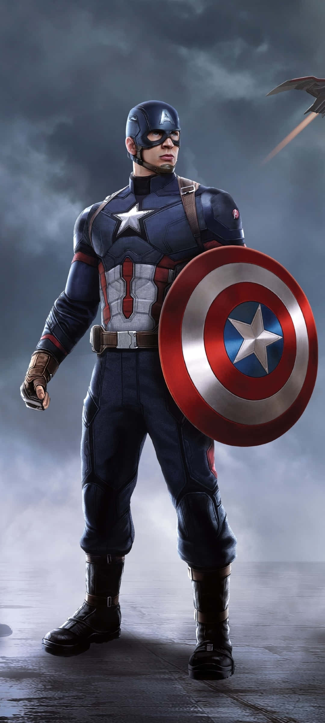 Captain America Background Digital Illustration Wallpaper