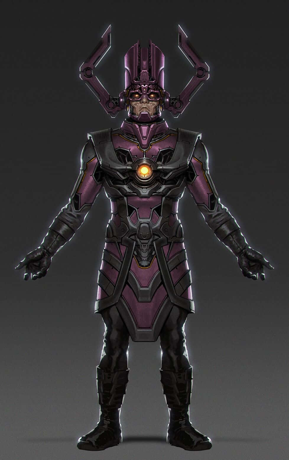 Caption: Ang Makapangyarihang Galactus na Nakatindig sa Isang Planeta Wallpaper