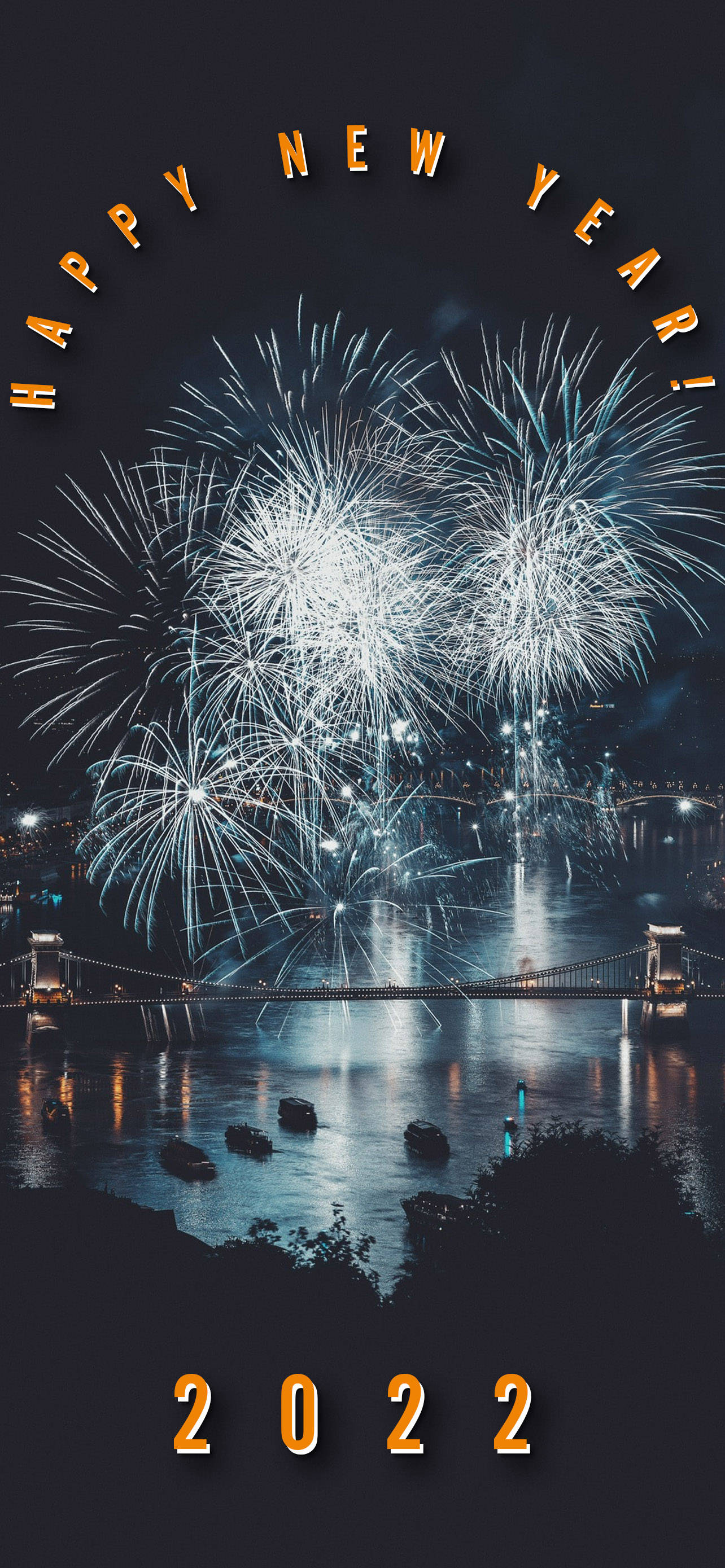 Caption: Celebratory Explosion of Happy New Year 2022 Wallpaper