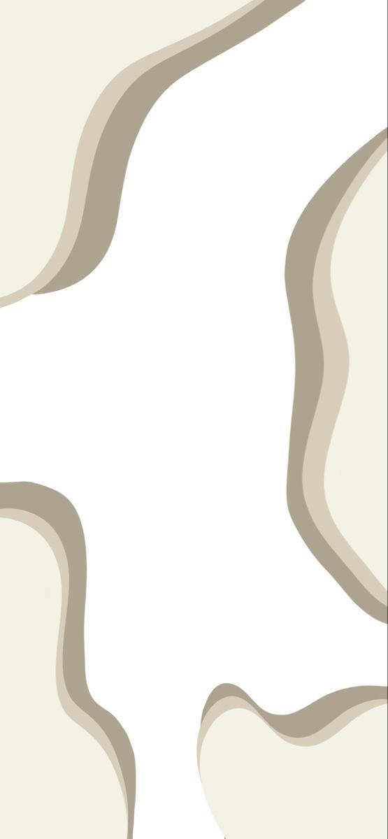 Caption: Eleganteng Aesthetic na Cream Neutral na Wallpaper para sa iPhone Wallpaper
