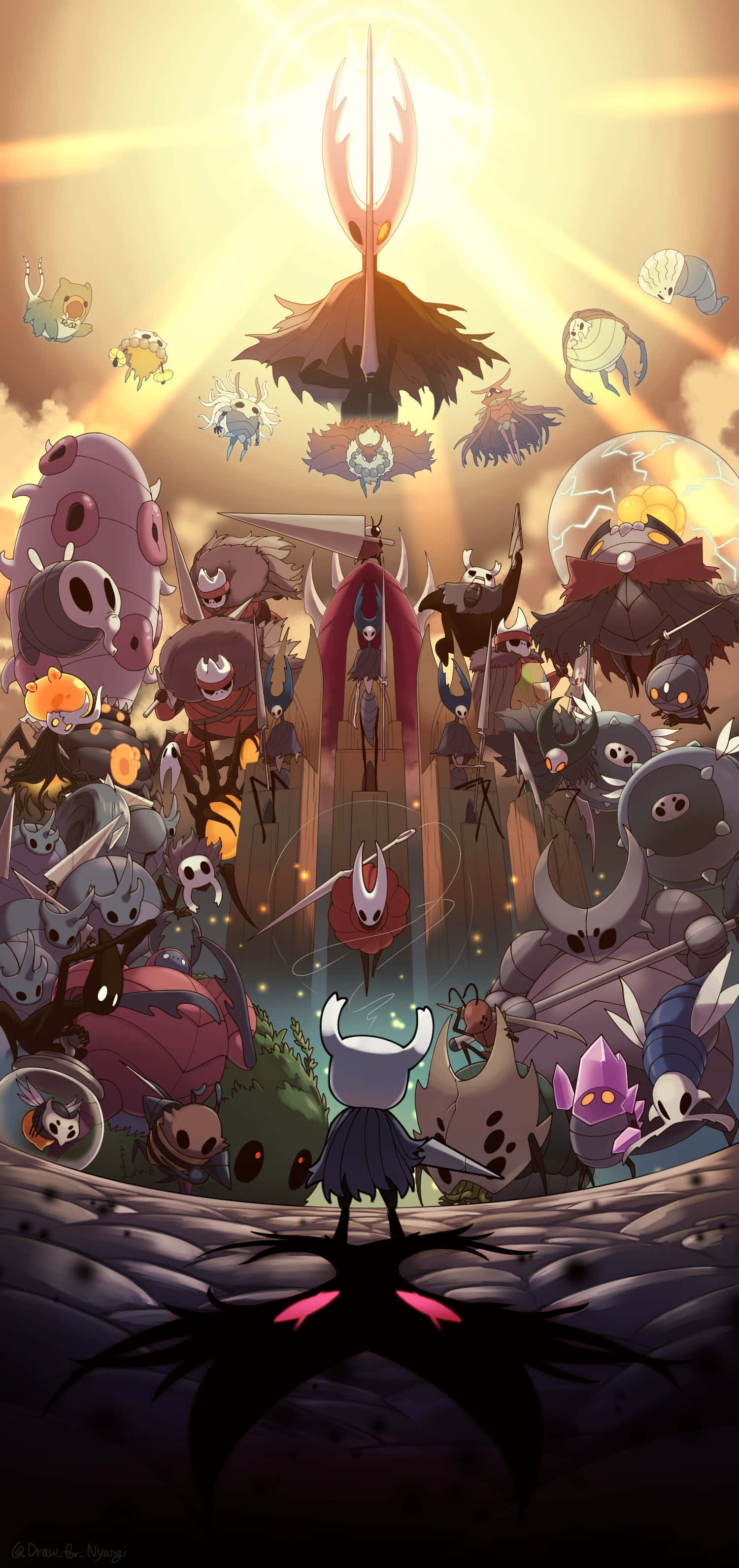 Caption: Enigmatic Adventure sa Hollow Knight Fantasy World Wallpaper