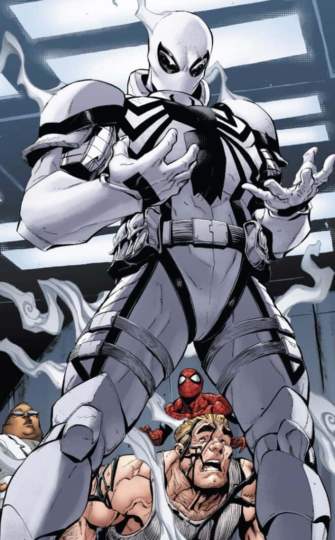 Caption: Flash Thompson - Always in Action! Wallpaper