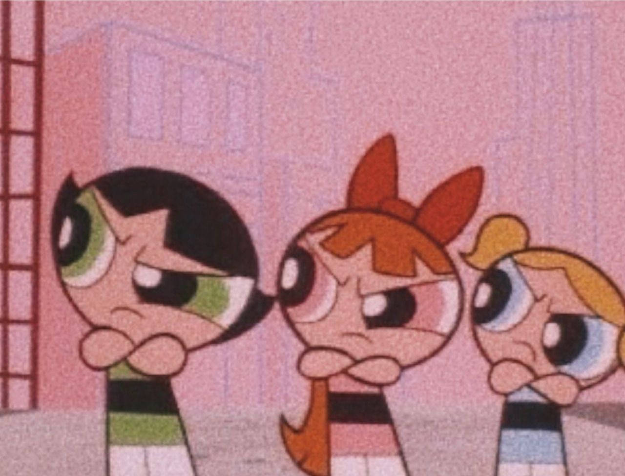 Caption: Indie Aesthetic Laptop na may Powerpuff Girls Wallpaper