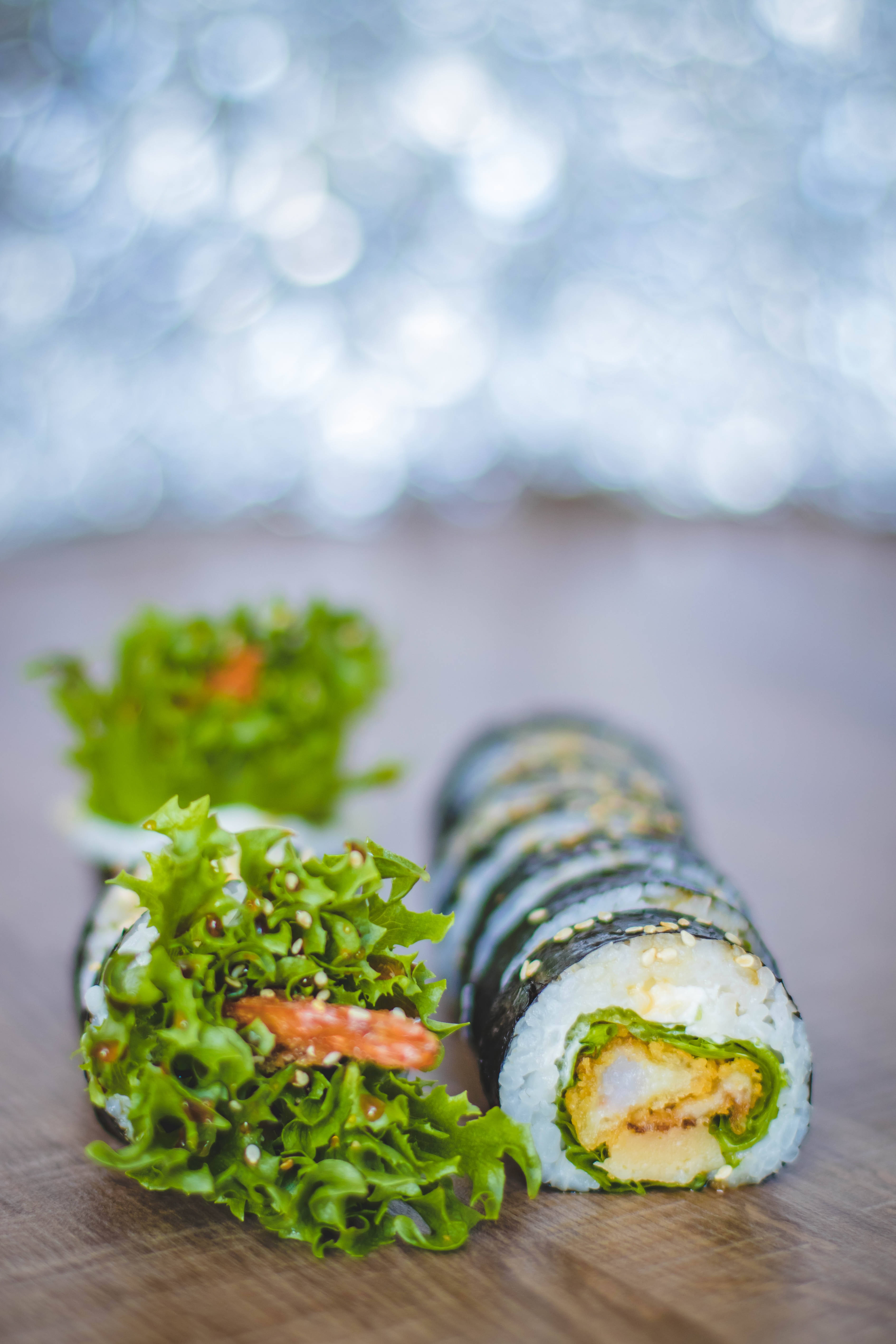 Caption: "Masarap na Vegan Rice Rolls" Wallpaper