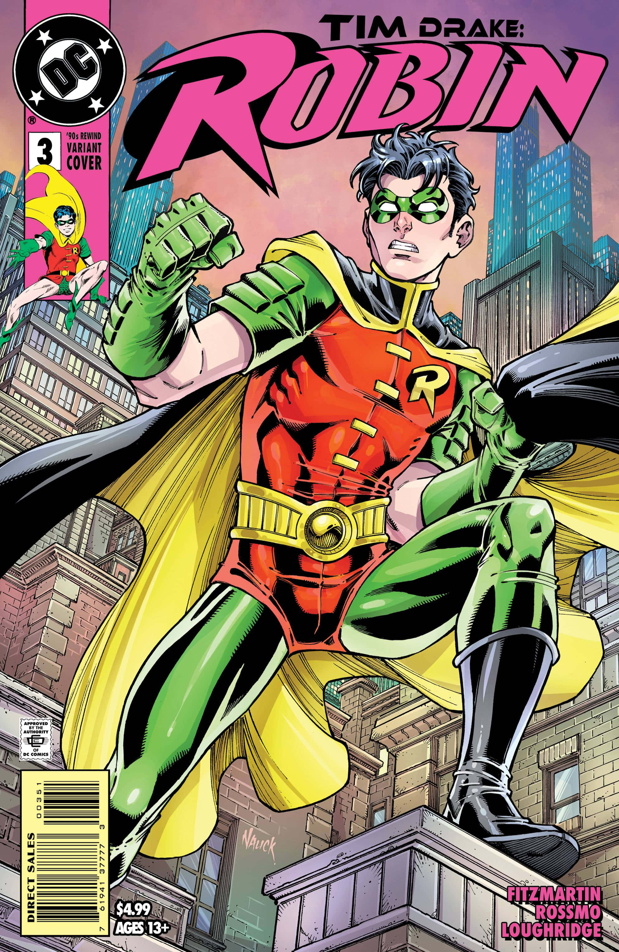 Caption: Matinding Tim Drake sa Aksyon Wallpaper