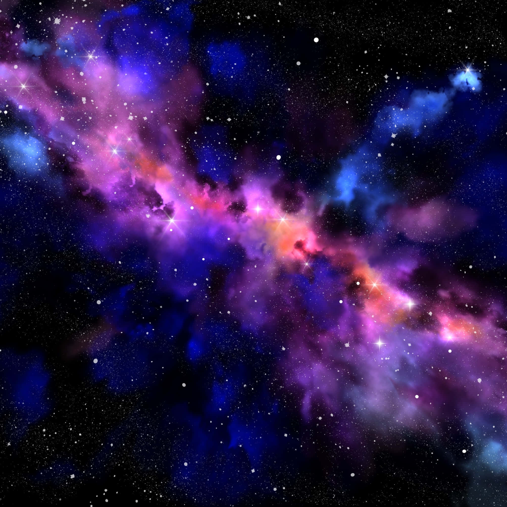 Pamagatang: Nakabibighani na Pagpapakita ng mga Bituin ng Galaxy Wallpaper
