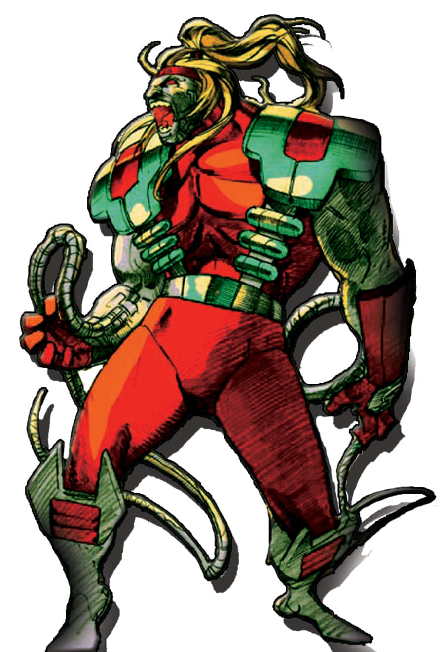 Si Omega Red, ang makapangyarihang kontrabidang-bayani, sa aksyon Wallpaper