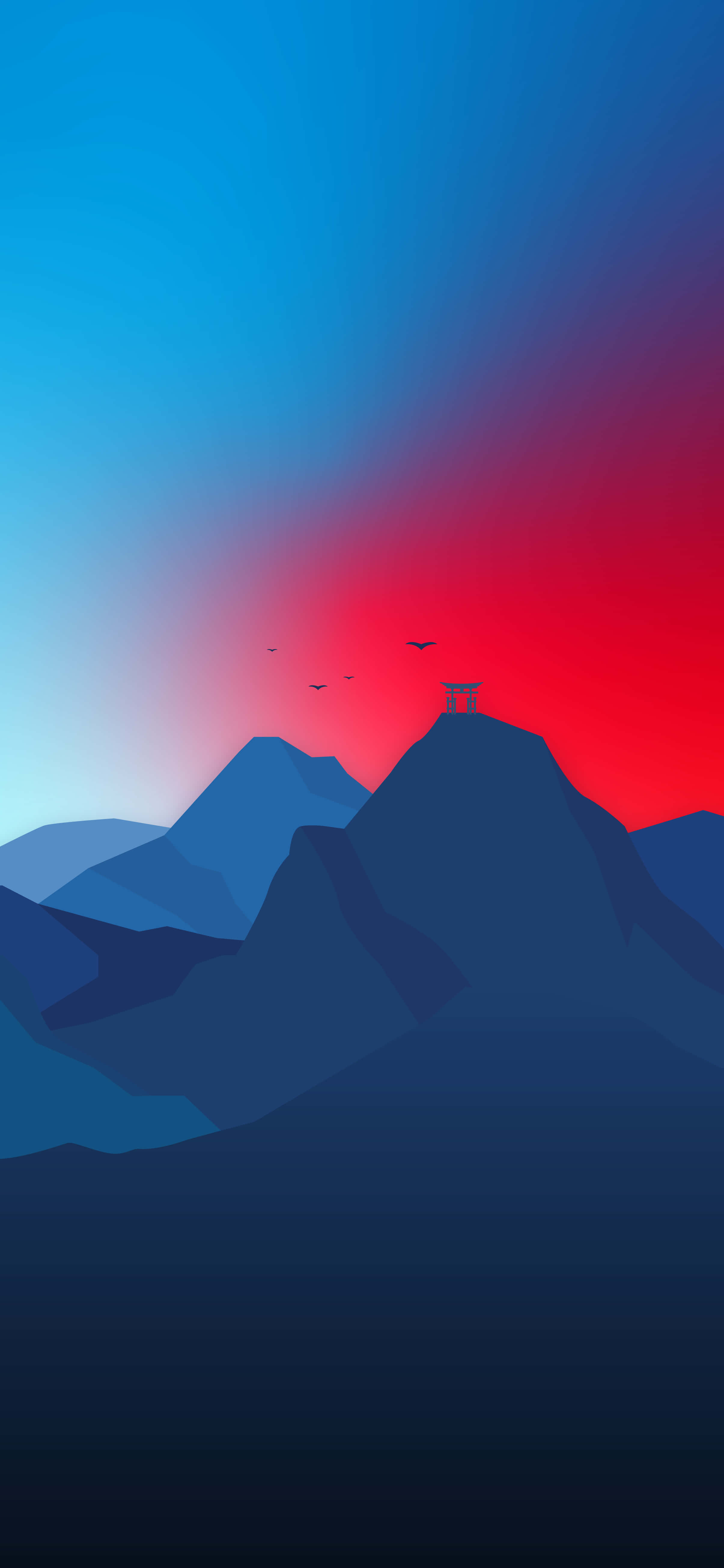 Caption: Serene Mountain Landscape Wallpaper