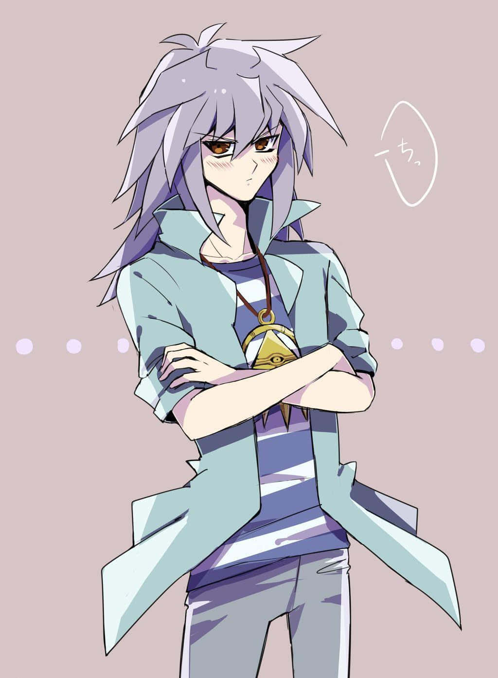 Caption: Yami Bakura - Master ng Madilim na Laro Wallpaper