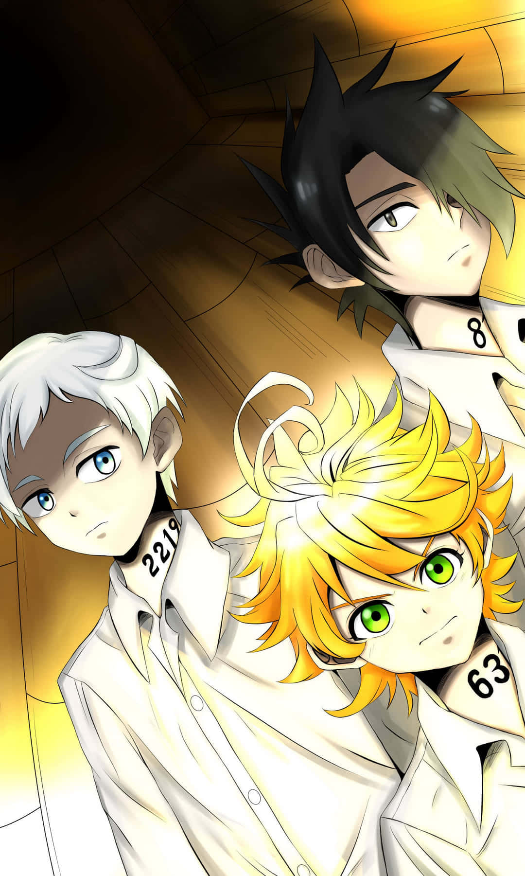Nakakaakit na Artwork mula sa The Promised Neverland Wallpaper