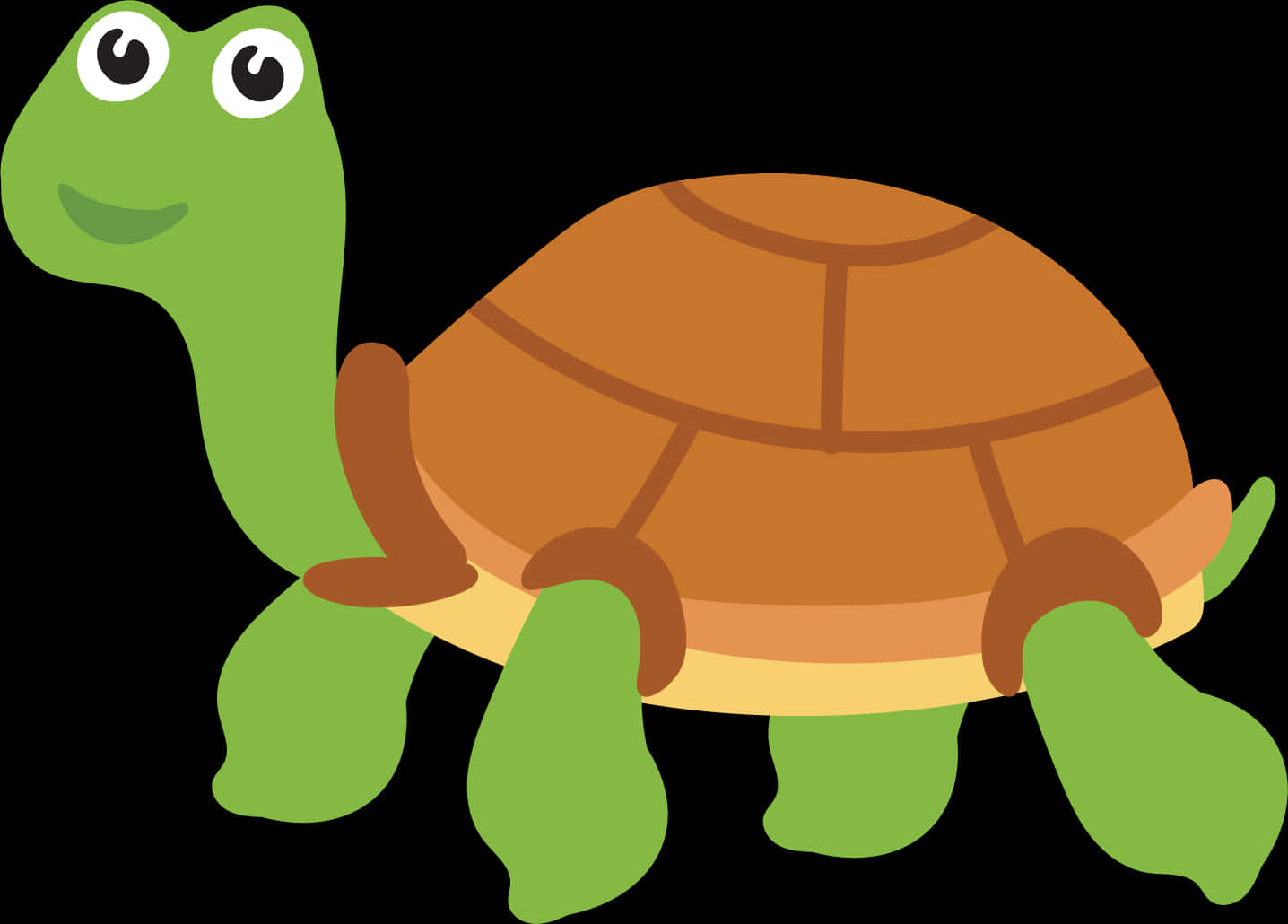 Cartoon Nakangiting Pagong Wallpaper