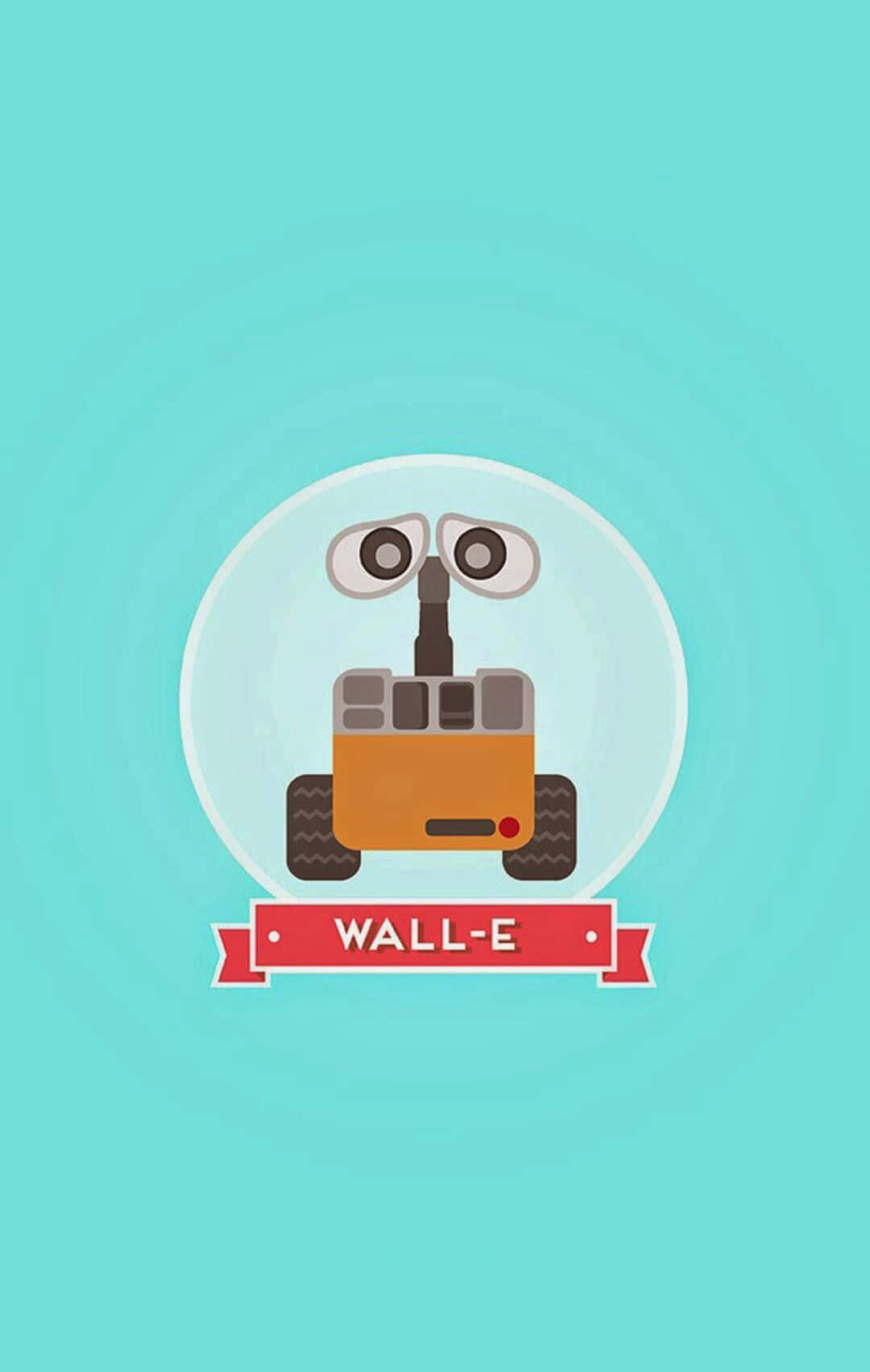 Cartoon Wall E iPhone Wallpaper