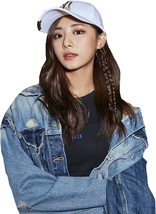 Casual na Denim Outfit ng Kpop Idol Wallpaper