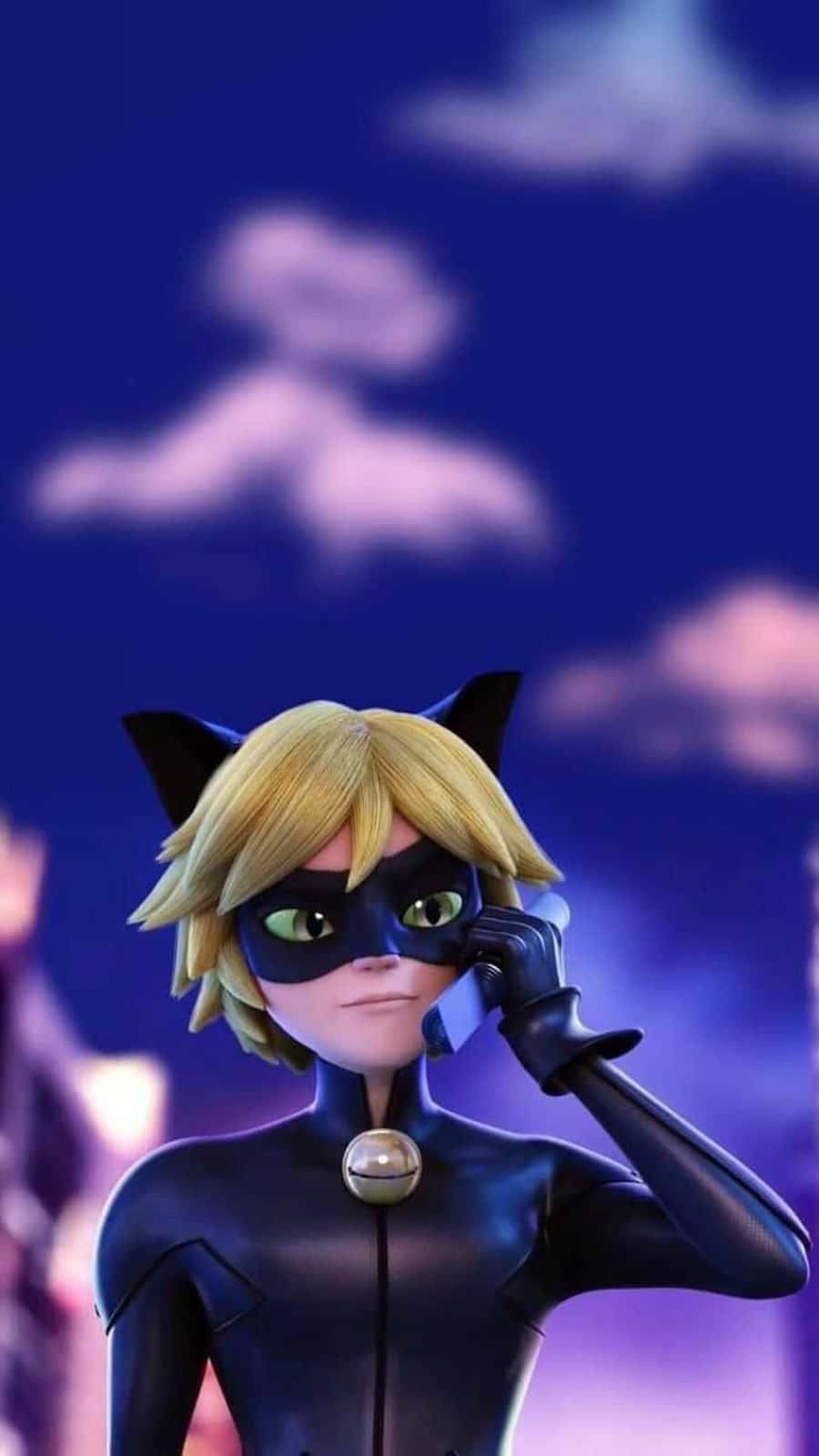 Cat Noir, Matapang na Nakikipaglaban para sa Katarungan Wallpaper