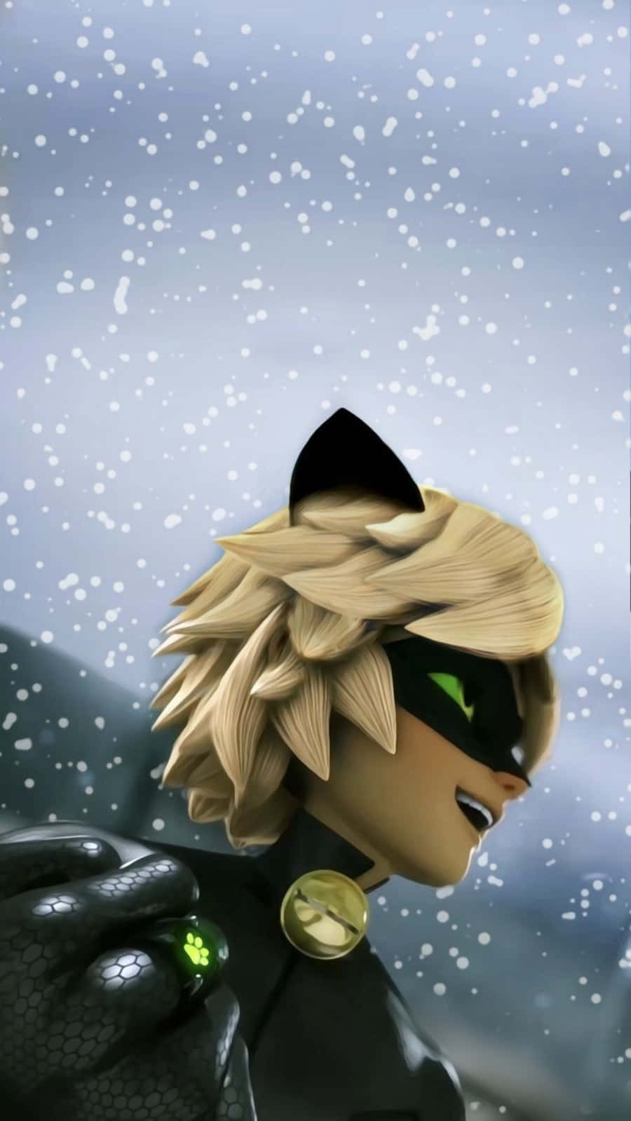 "Cat Noir, tagapagtanggol na pusa ng Paris!" Wallpaper