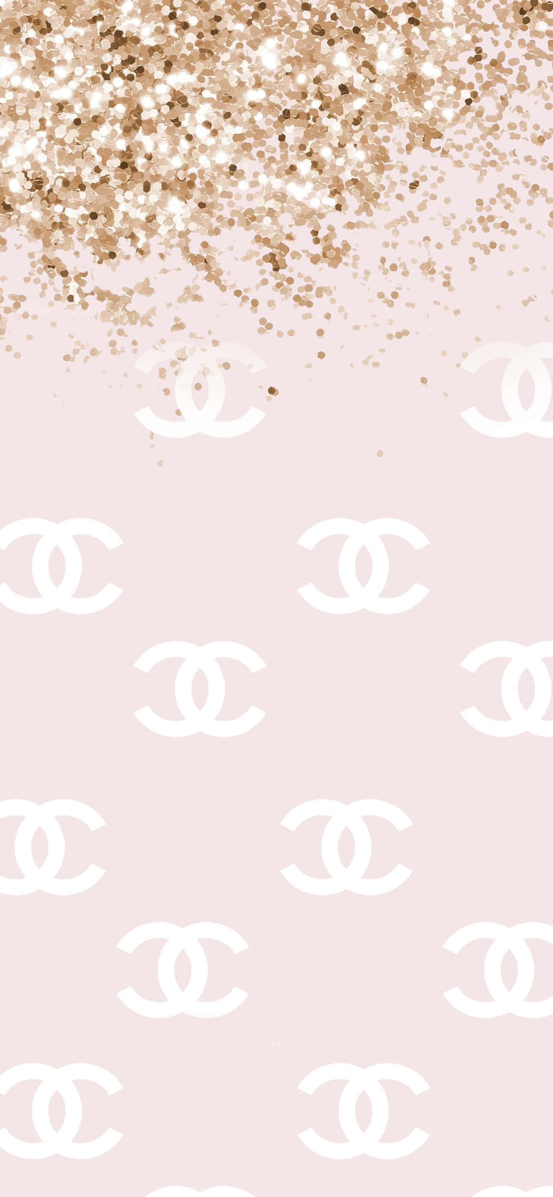 chanel glitter wallpaper - pink at ginto Wallpaper