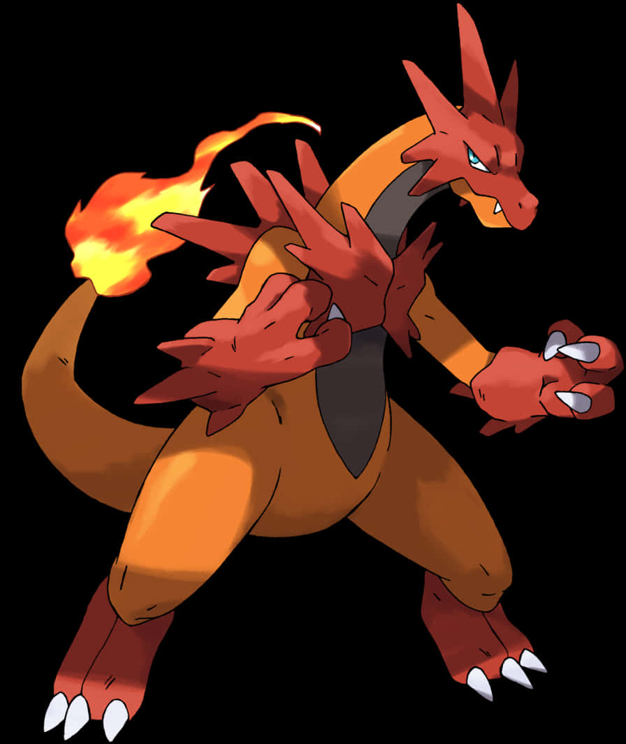 Charizard na Nagliliyab na Buntot Wallpaper