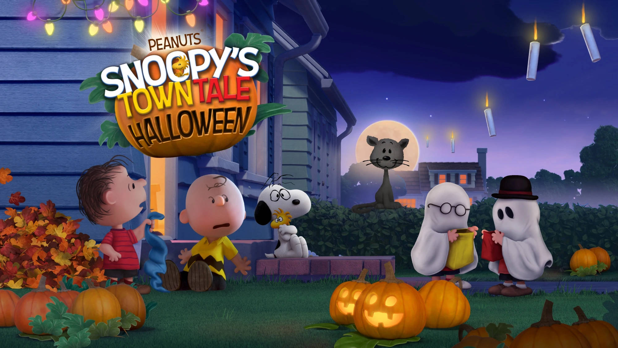 Charlie Brown at ang Peanuts Gang Halloween Wallpaper
