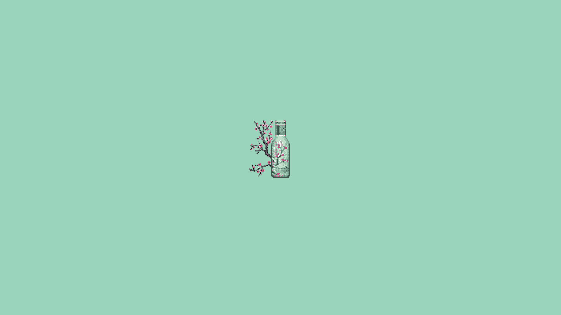 Cherry Blossom at Bote Minimalist Aesthetic Laptop Wallpaper