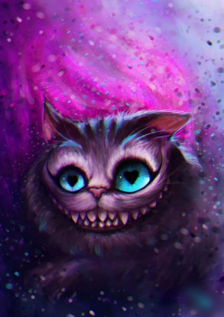 Cheshire Cat na Nakangiting Palihim Wallpaper