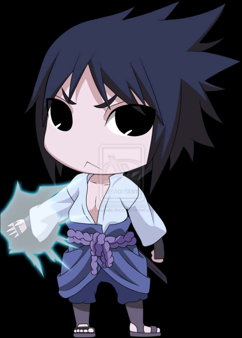 Chibi Itachi Uchiha na Pose Ninja Wallpaper