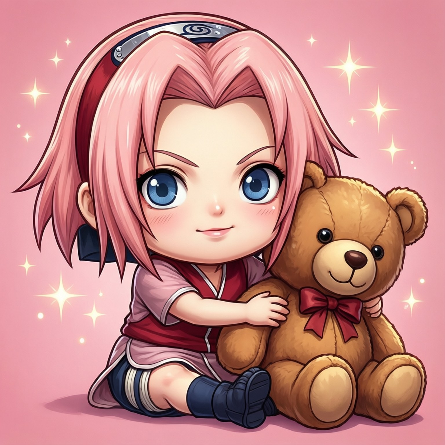 Chibi Teddy Bear Wallpaper