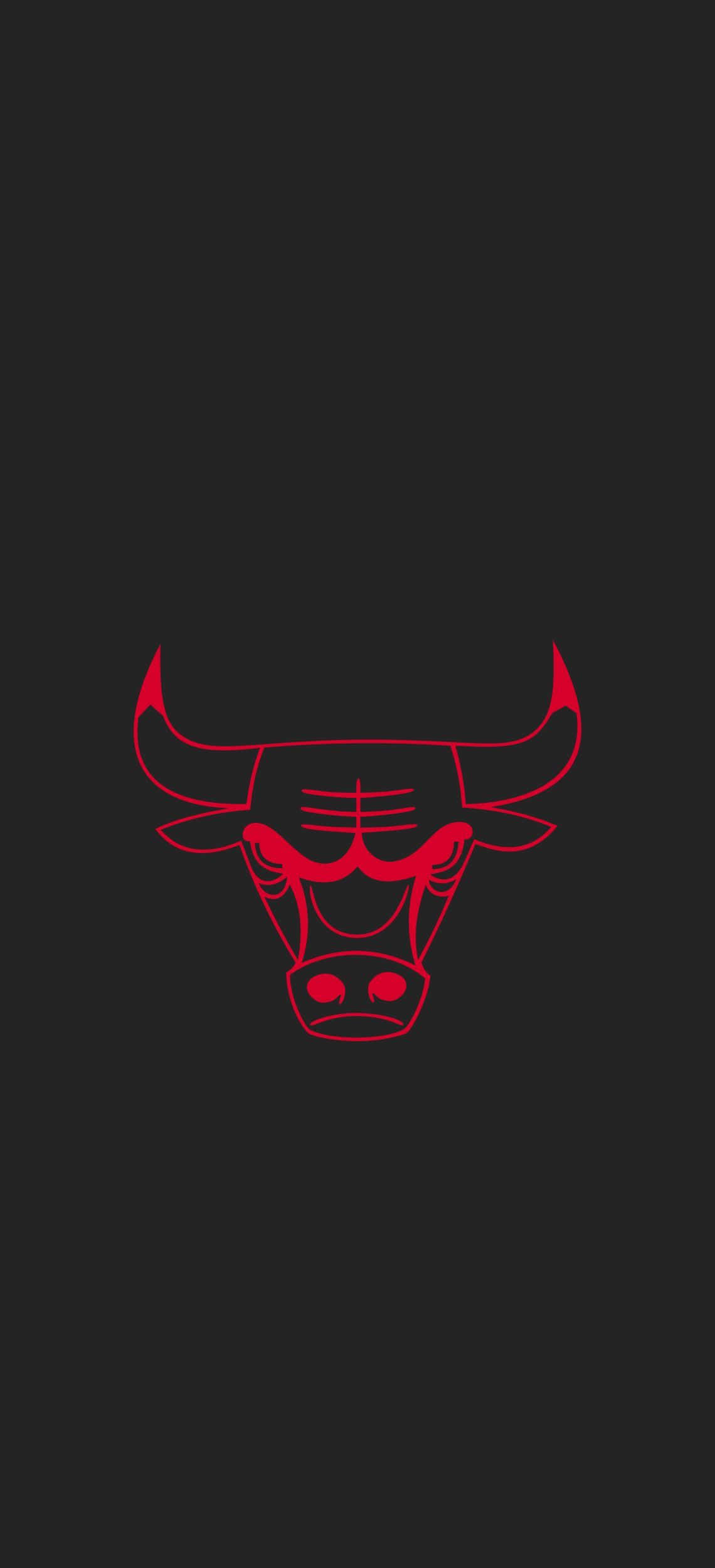 Chicago Bulls Neon Red Phone Wallpaper