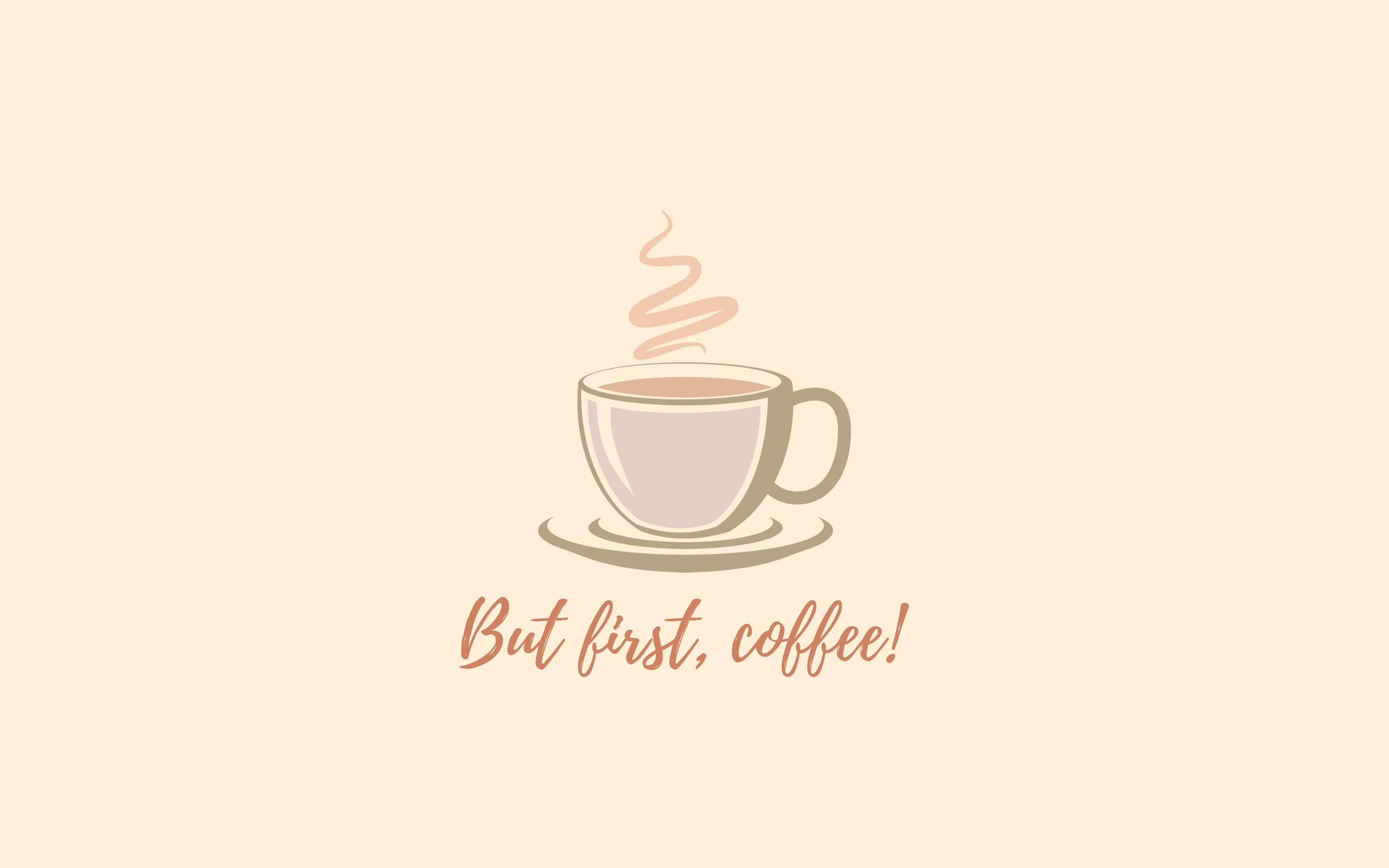 Chill Aesthetic Pero Kape Muna Para sa Computer Wallpaper