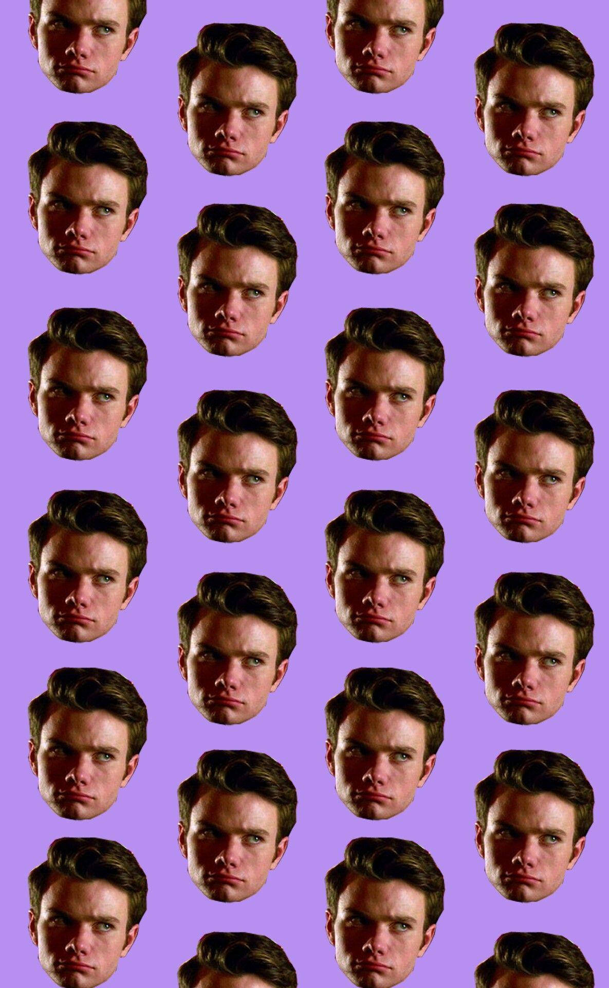 Chris Colfer Purple Aesthetic Wallpaper