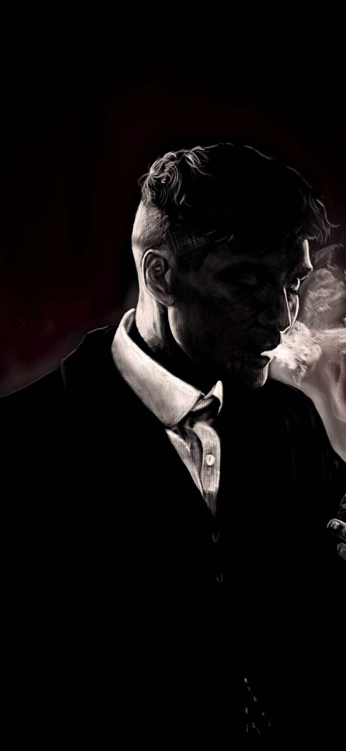 Cillian Murphy na Itim na Aesthetic Wallpaper