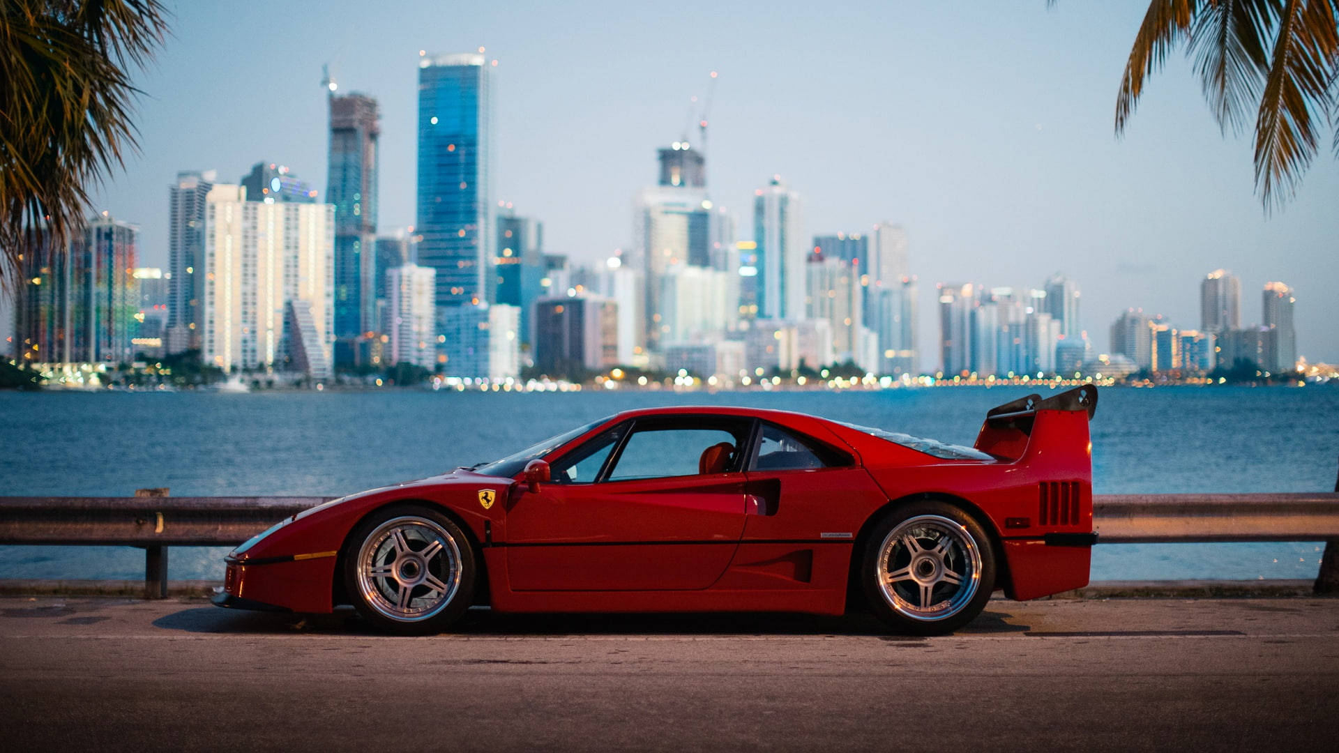 Cityscapes at Pulang Ferrari iPad Wallpaper