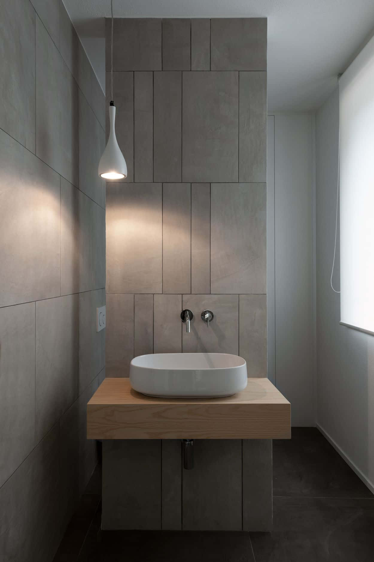 Clean at Minimalist na Toilet Design Wallpaper