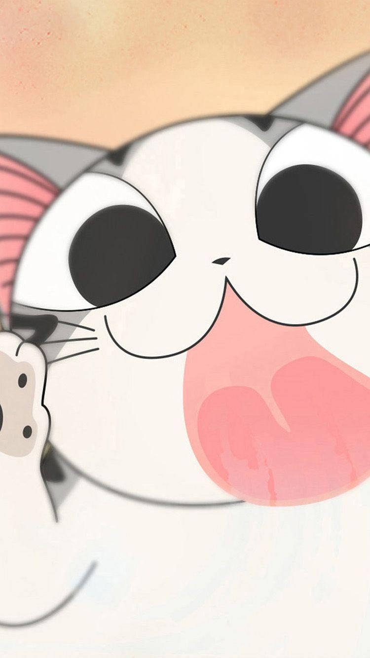 Close Up na Cartoon na Pusa Wallpaper