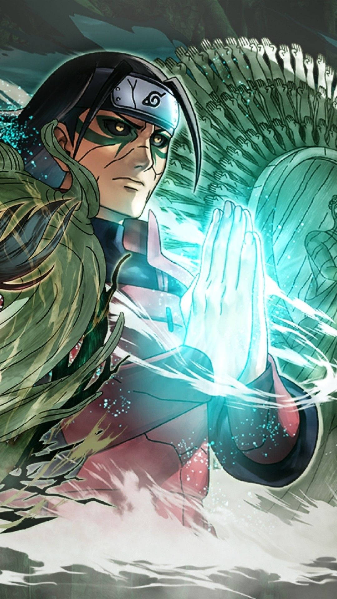 Close-Up na Ilustrasyon ng Telepono ni Hashirama Wallpaper