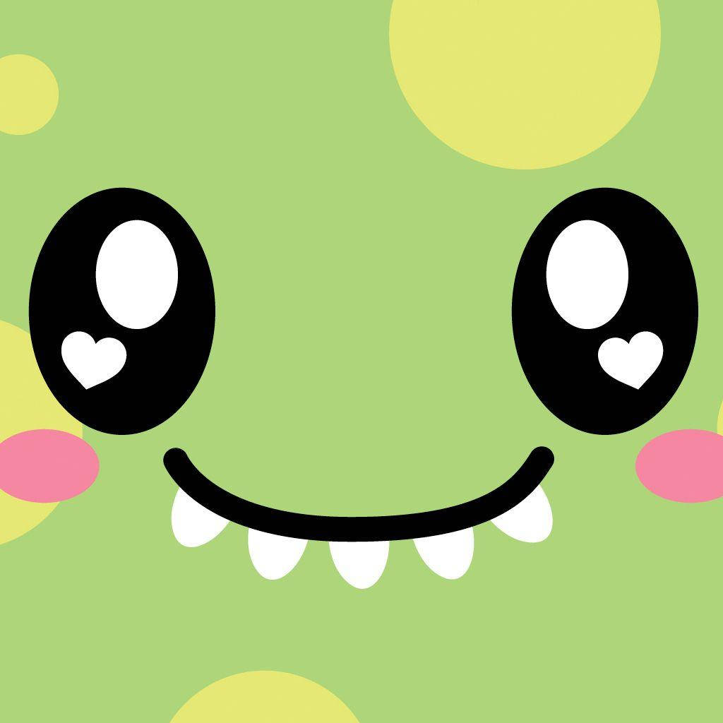 Close-up ng Cute na Dinosaur na May Ngipin Wallpaper