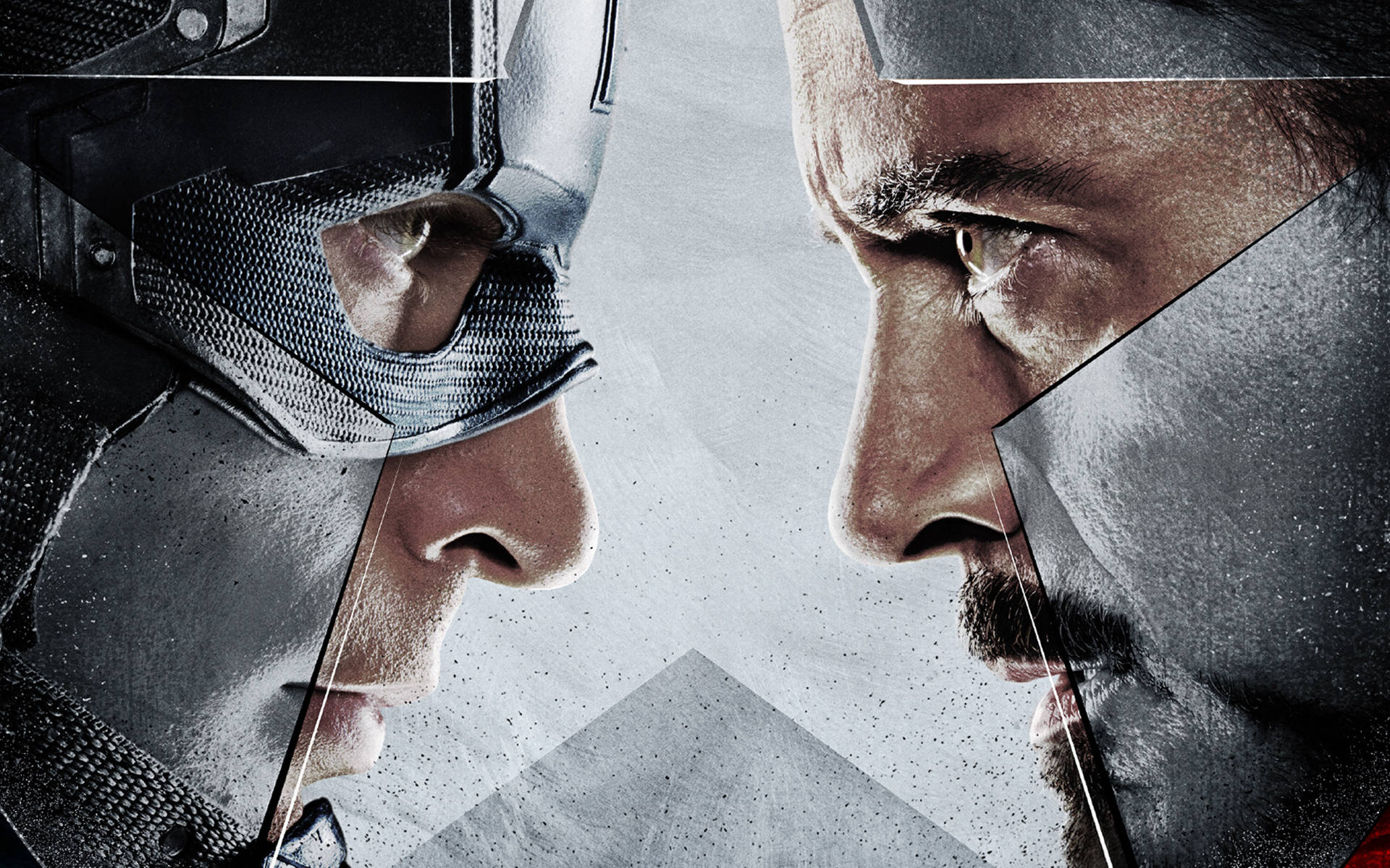 Closeup Harap-Harapang Mukha ng Captain America Civil War Wallpaper