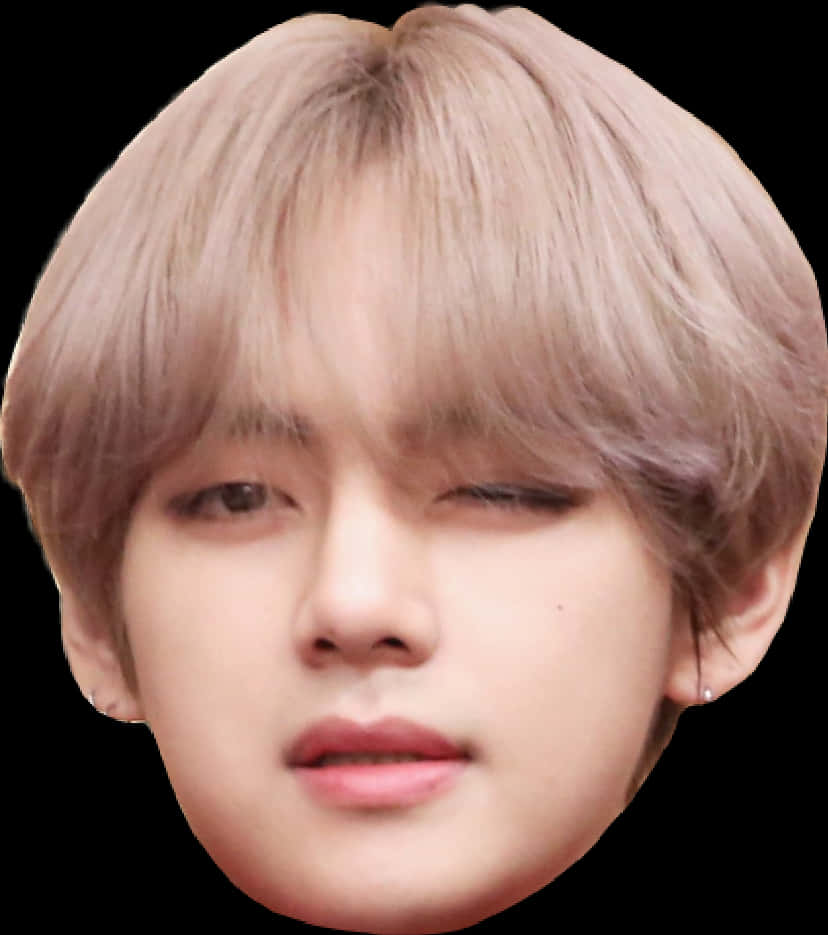 Closeup na Mukha ng Miyembro ng BTS Wallpaper