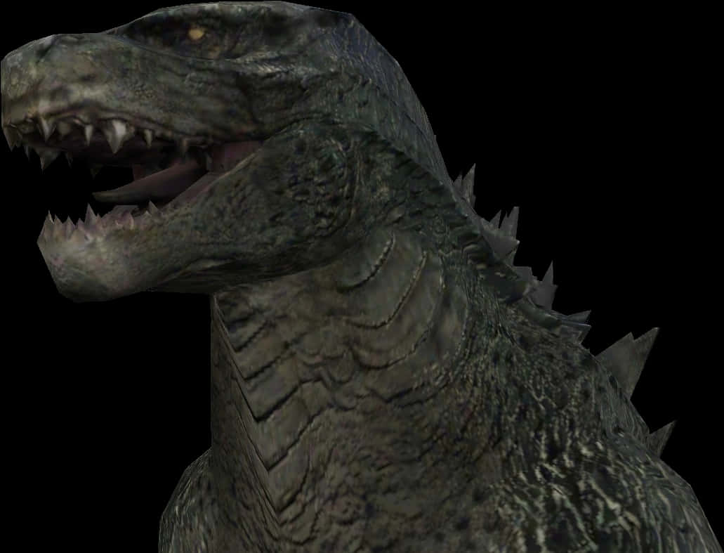 Closeup ng Ulo ni Godzilla Wallpaper