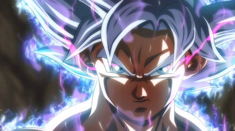 Closeup ni Goku sa 3D Anime 8K Wallpaper