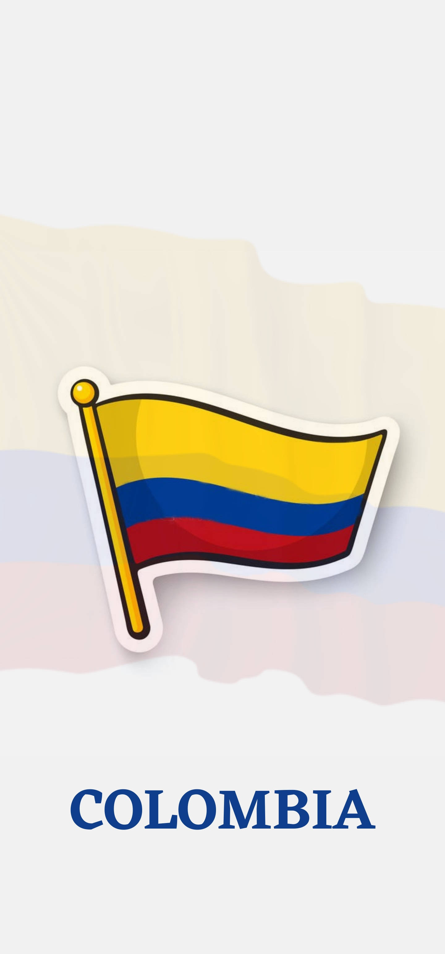 Watawat ng Colombia Vector Wallpaper
