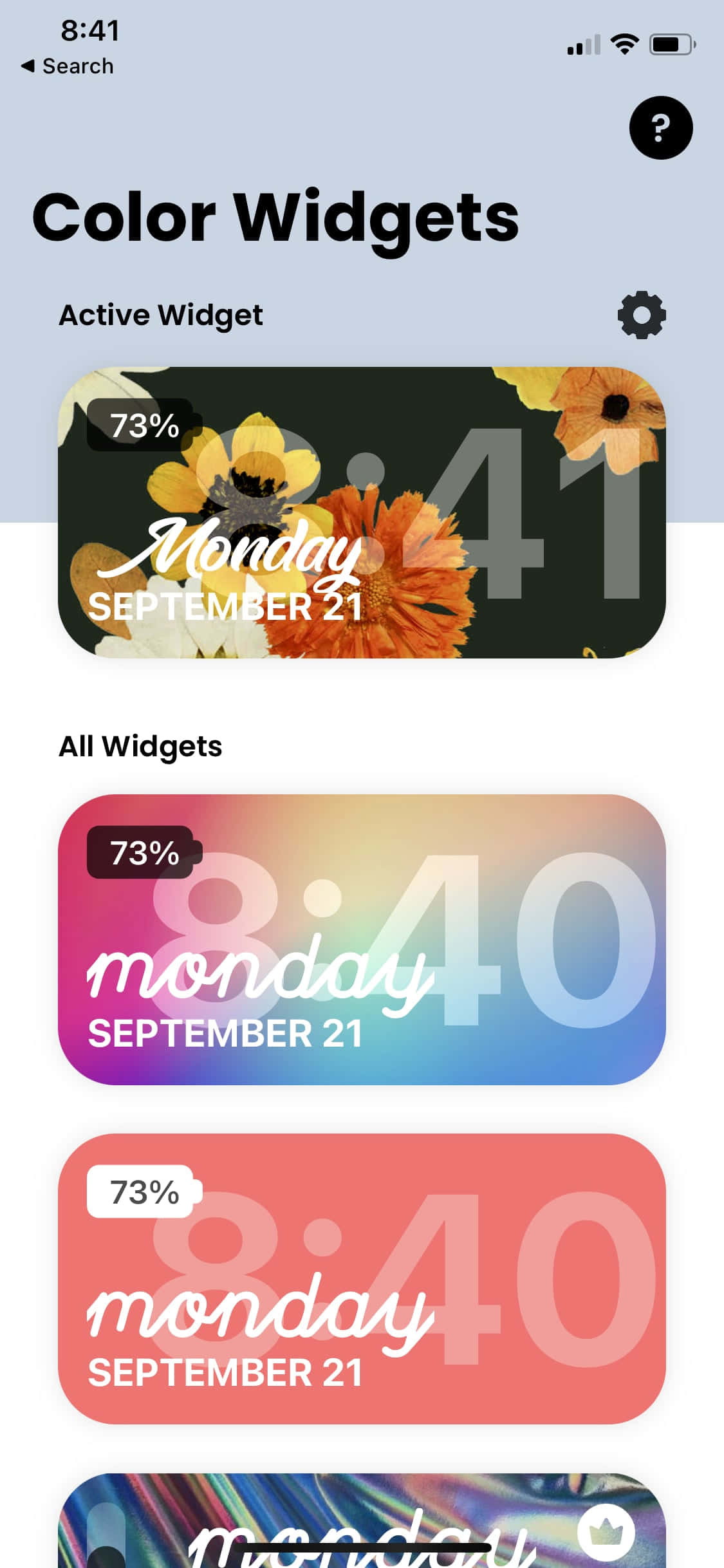 color widgets - screenshot ng apk Wallpaper