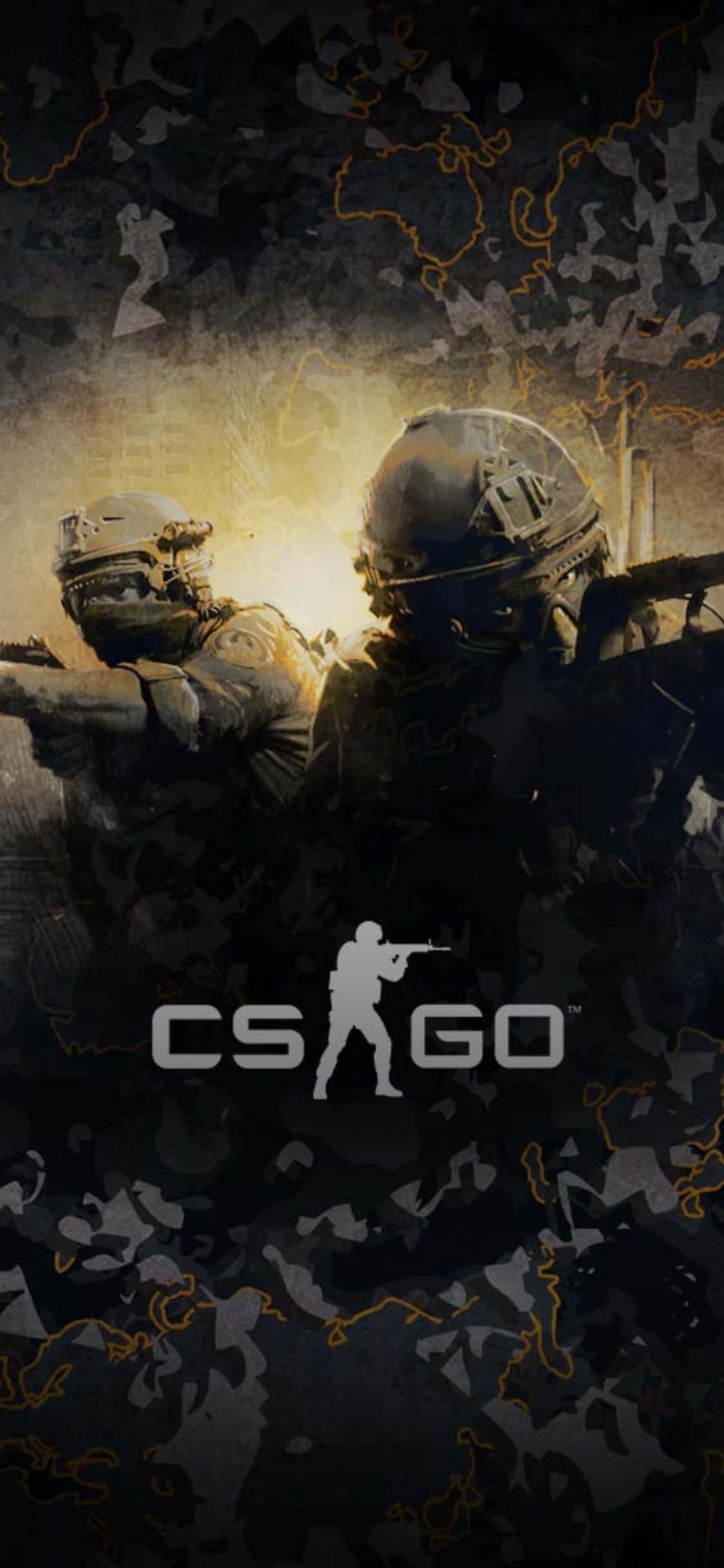 Kumpletuhin ang Iyong Pagganap gamit ang iPhone Xs at Counter-Strike Global Offensive Wallpaper