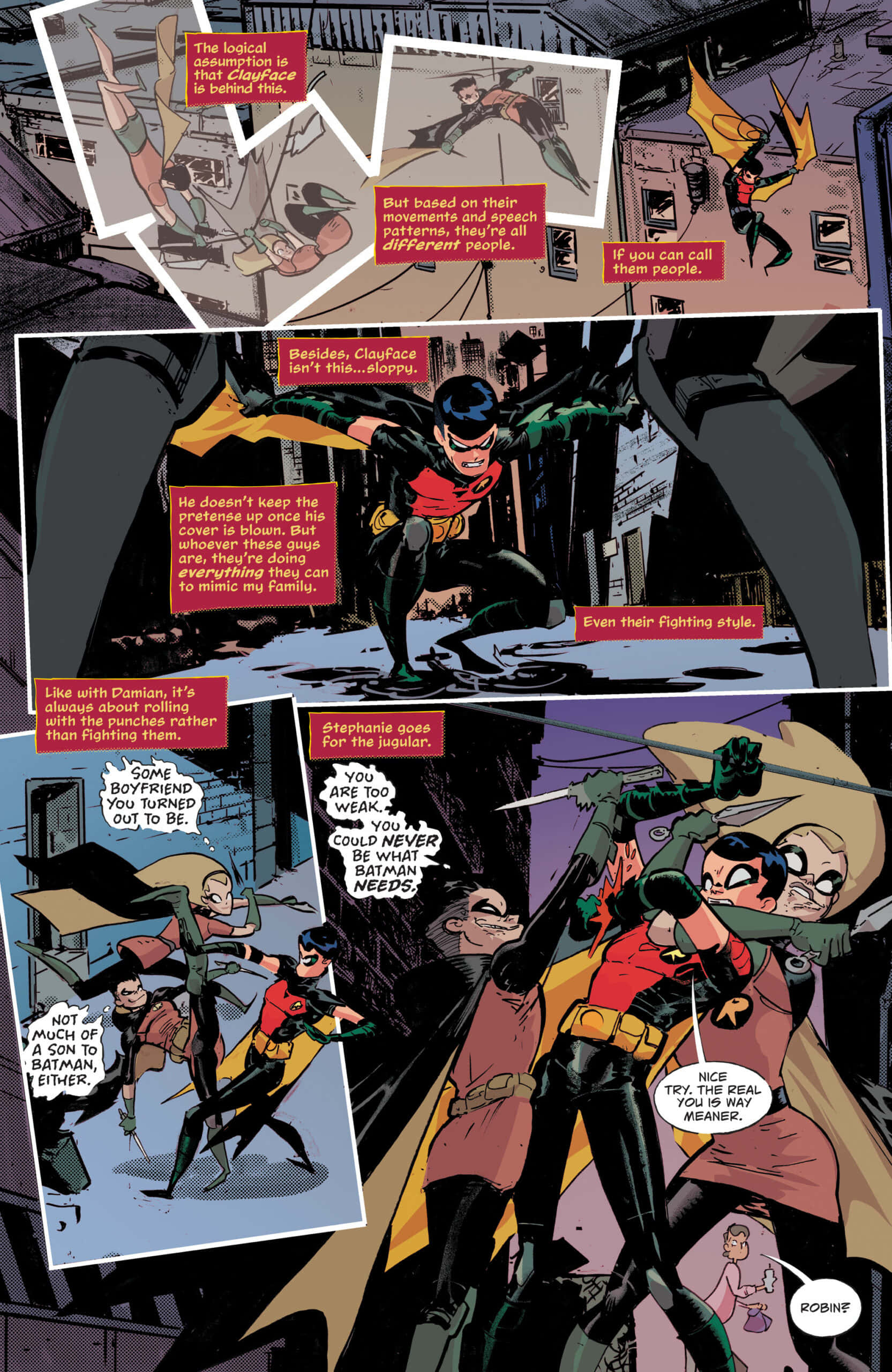 Si Tim Drake na may kumpyansa, ipinapakita ang kanyang superhero skillset Wallpaper